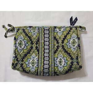 Vera Bradley Cosmetic Makeup Bag  Retired Cambridge Pattern Lined Case Portable